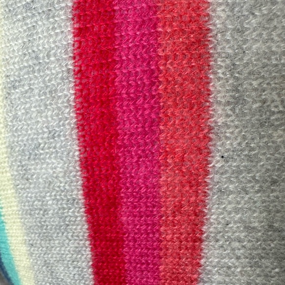 NWOT Classic Subtle Luxury Striped Wrap Sweater, Size M/L - Picture 2 of 11